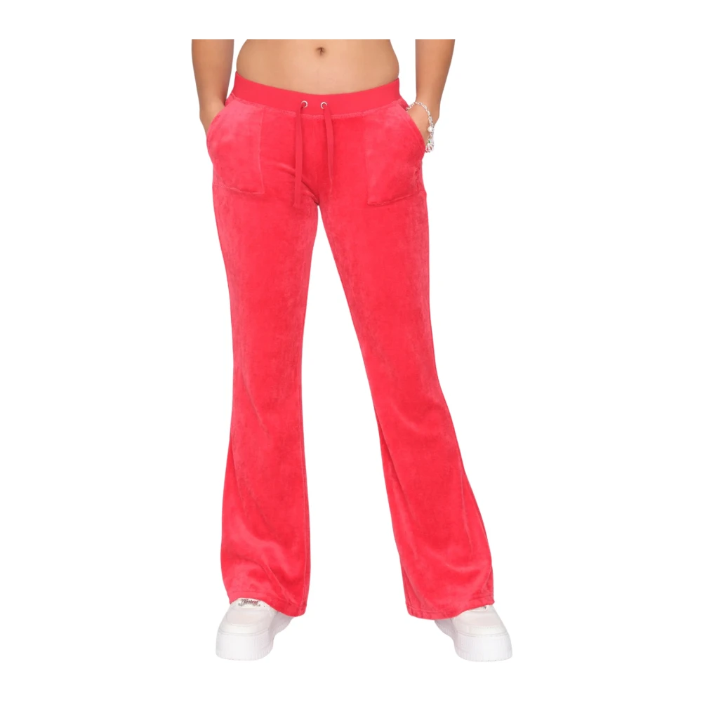 Juicy Couture Ultra Lage Taille Broek Red Dames