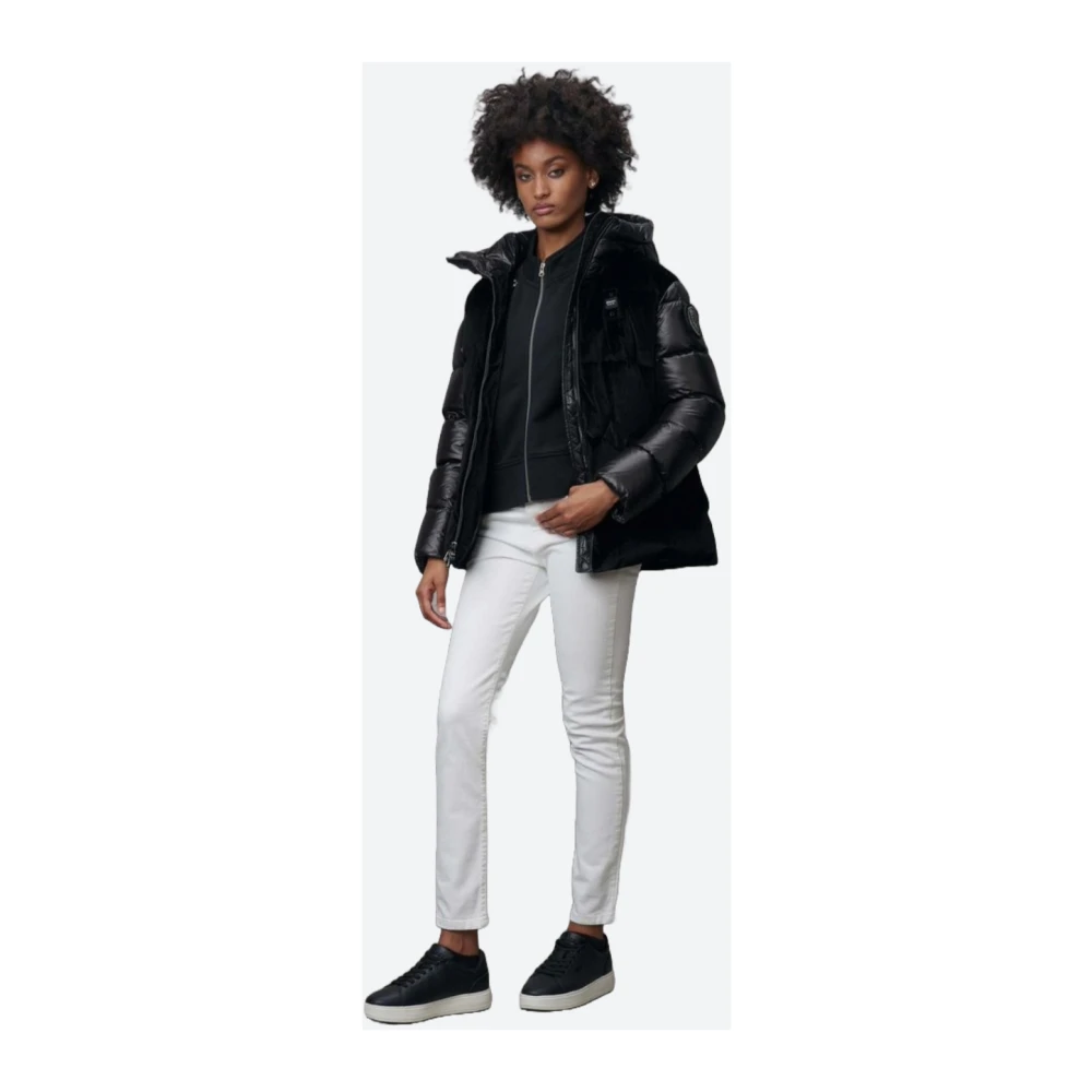Blauer Velvet Rhoda Puffer Jacket Black Dames