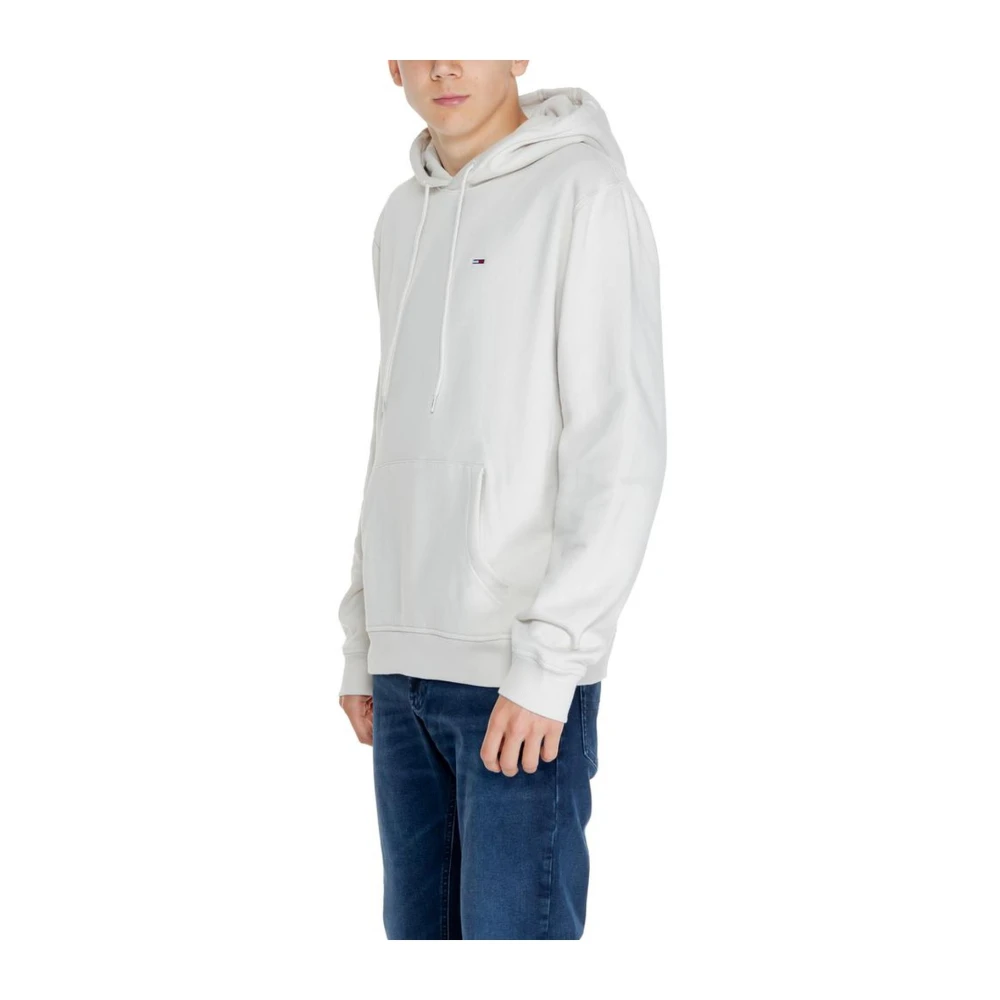 Tommy Jeans Geregenereerde Katoenen Sweater met Polyester White Heren