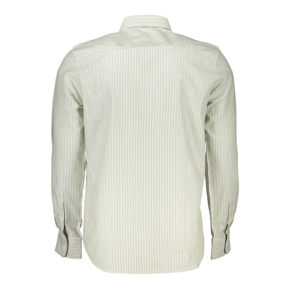 North Sails Gestreept overhemd met button-down kraag White Heren