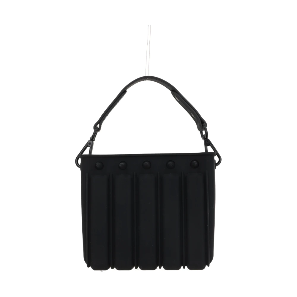 Craig Green Zwarte siliconen handtas met zwarte hardware Black Heren