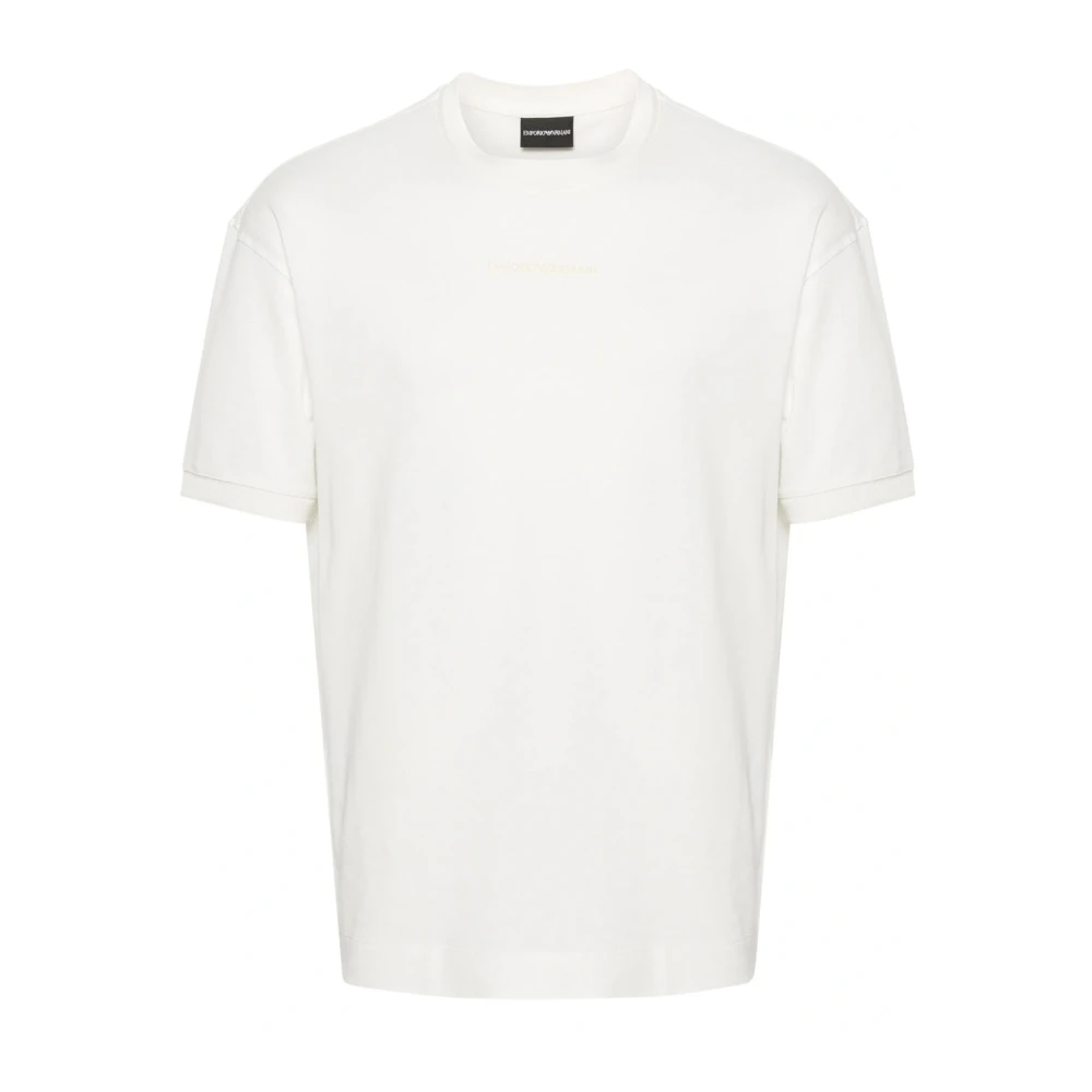 Emporio Armani Heren Jersey Katoen Wit T-Shirt White Heren