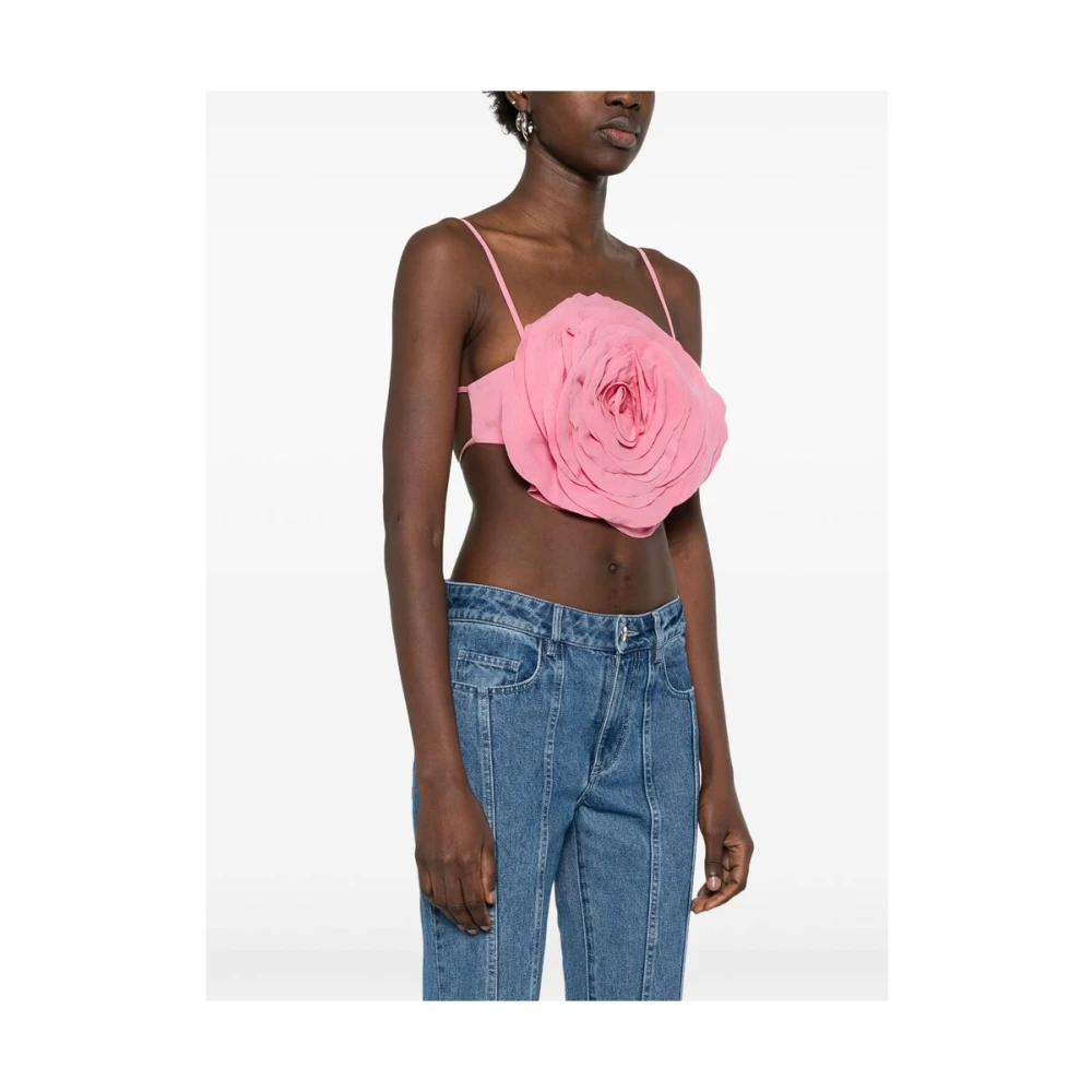 Blumarine Roze Verstelbare Spaghettibandjes Top Pink Dames