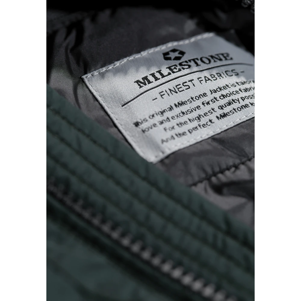 Milestone Gewatteerde lichtgewicht blouson jas Green Heren