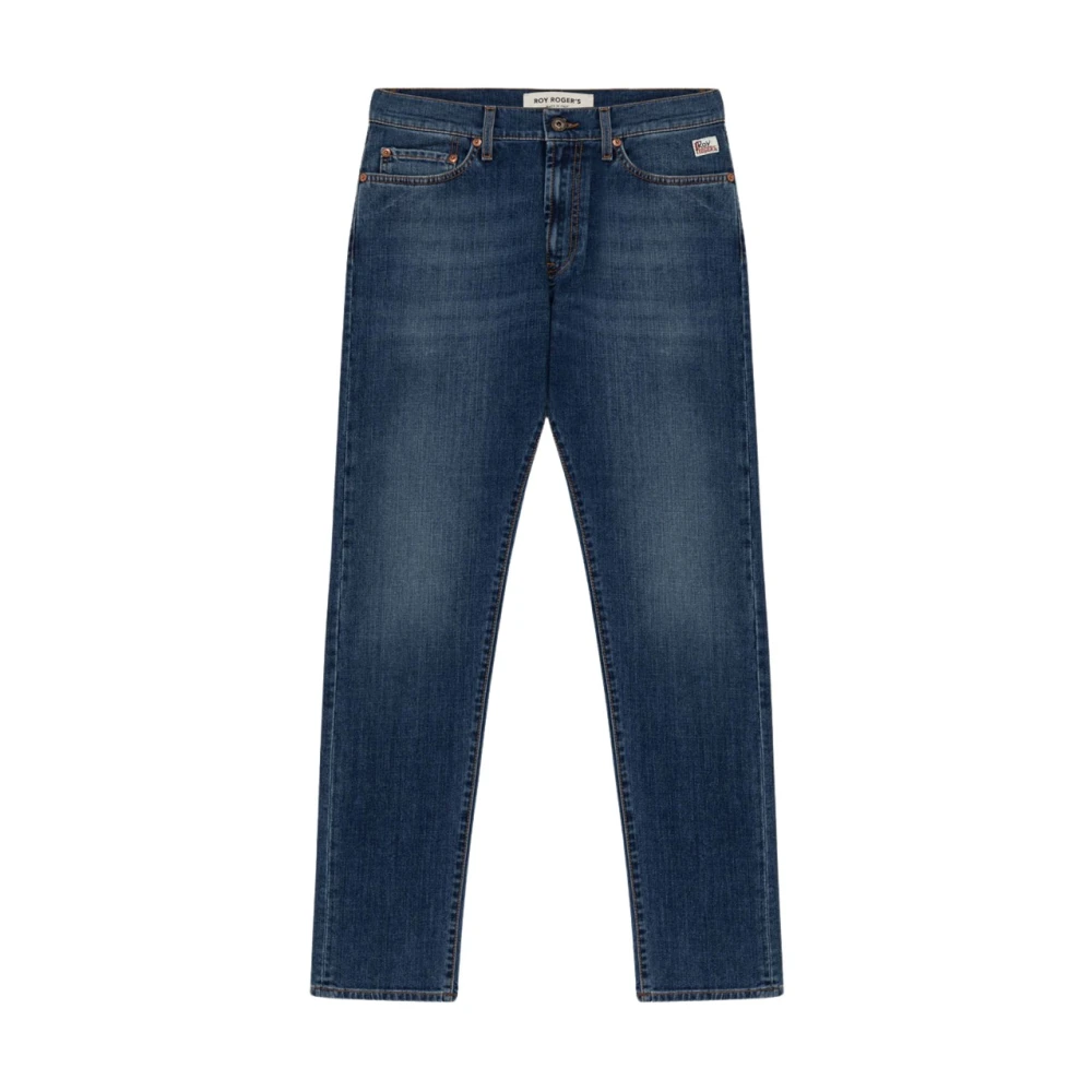 Roy Roger's Donkere Was Slim Fit Denim Jeans Blue Heren