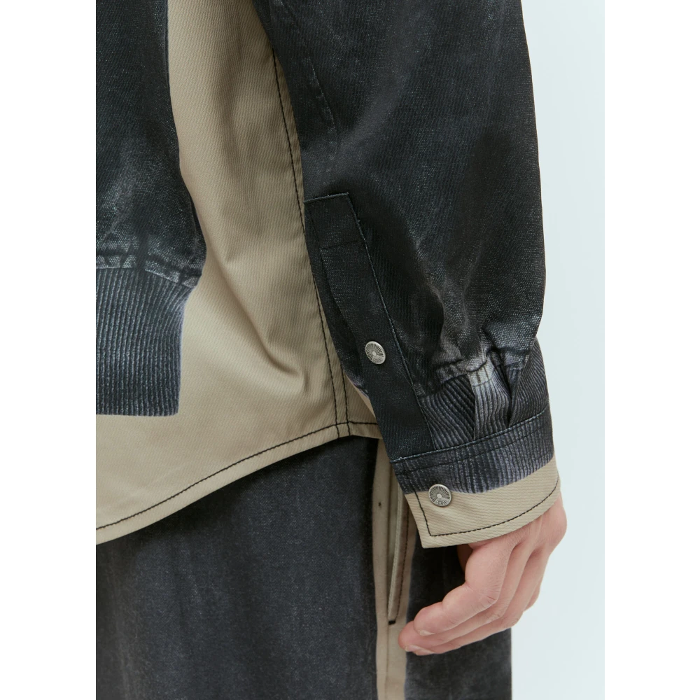 Diesel Shirt met cargo-geïnspireerde grafische print Black Heren