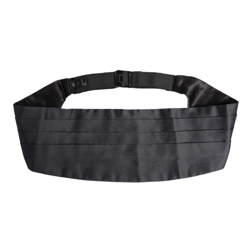 Dolce & Gabbana Men's Blue Belts, S, Silk Satin Cummerbund