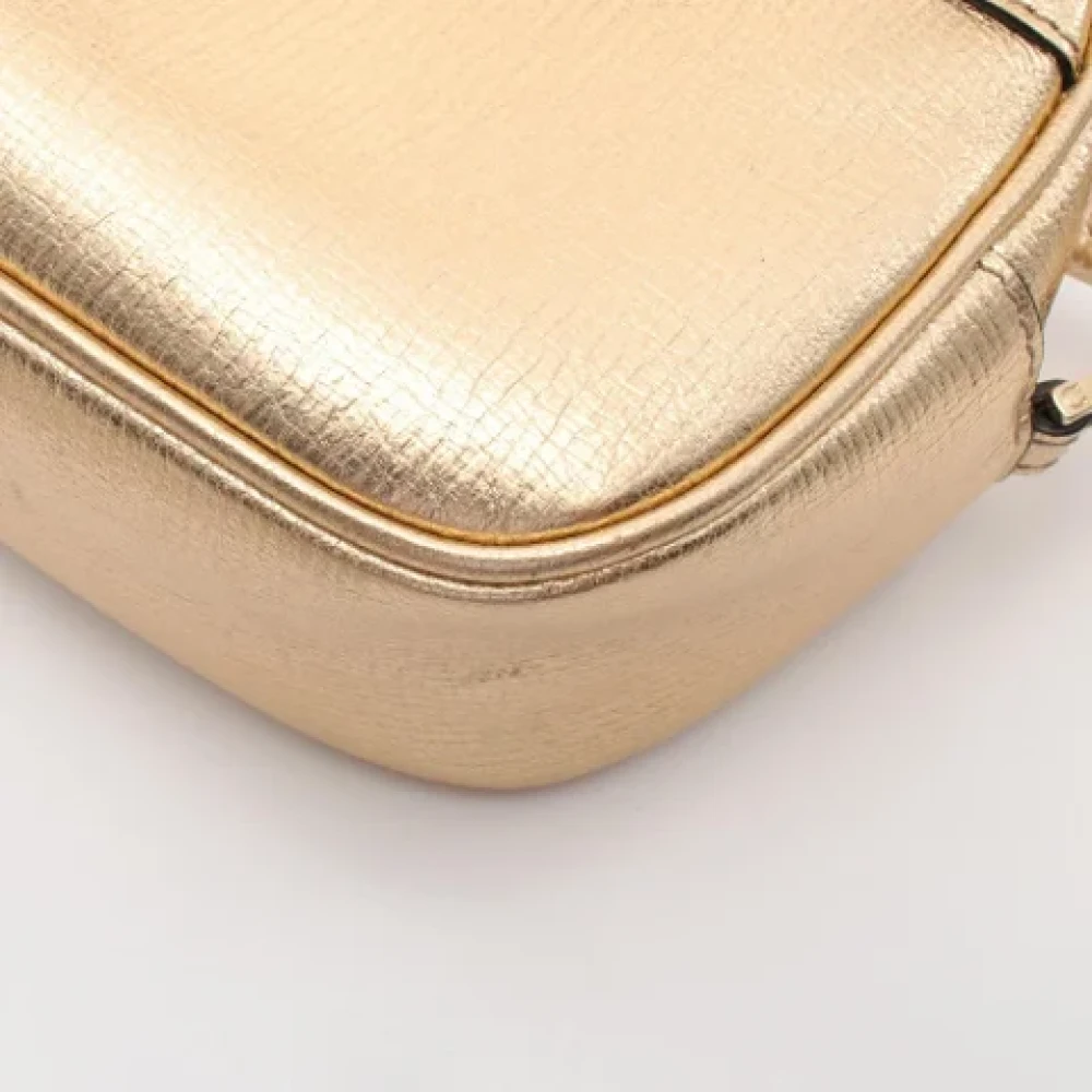 Salvatore Ferragamo Pre-owned Leather shoulder-bags Yellow Dames