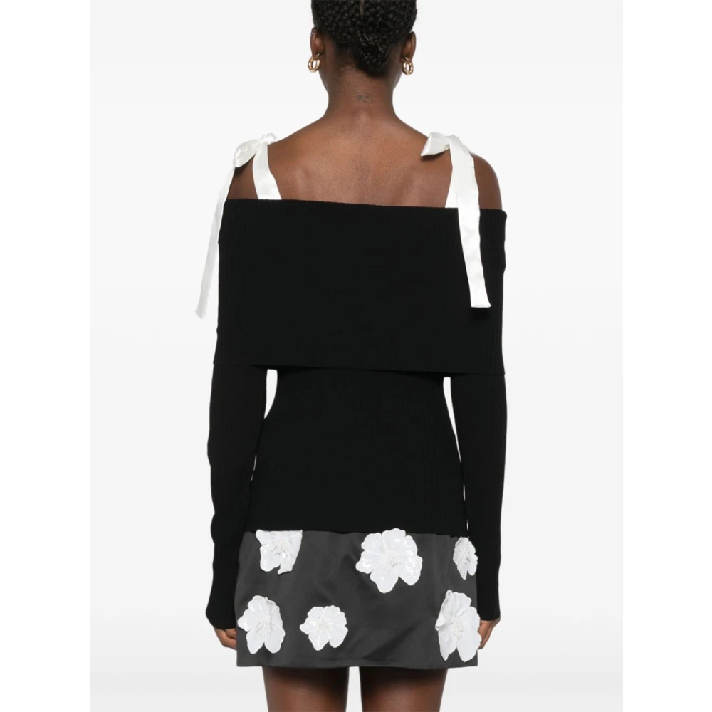 Rotate Birger Christensen Zwarte trui Black Dames