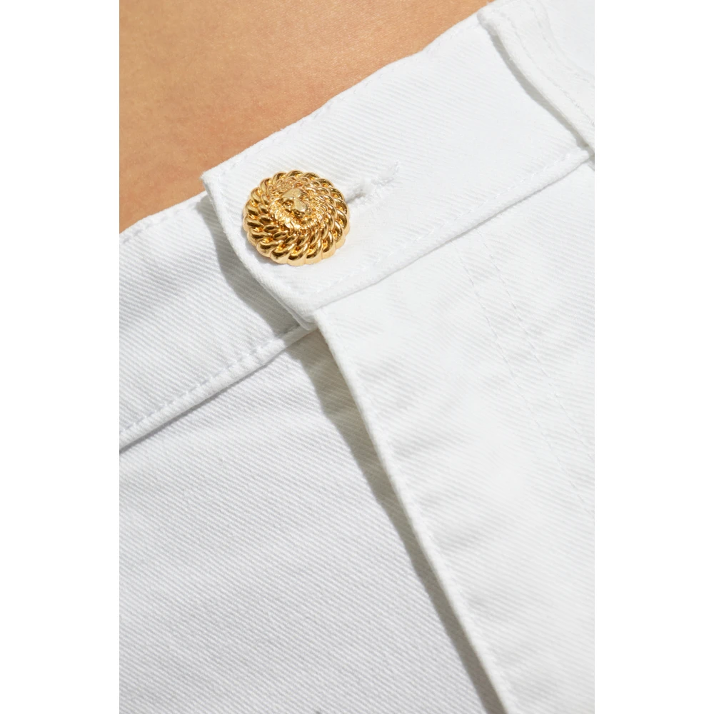 Balmain Jeans met toelopende pijpen White Dames