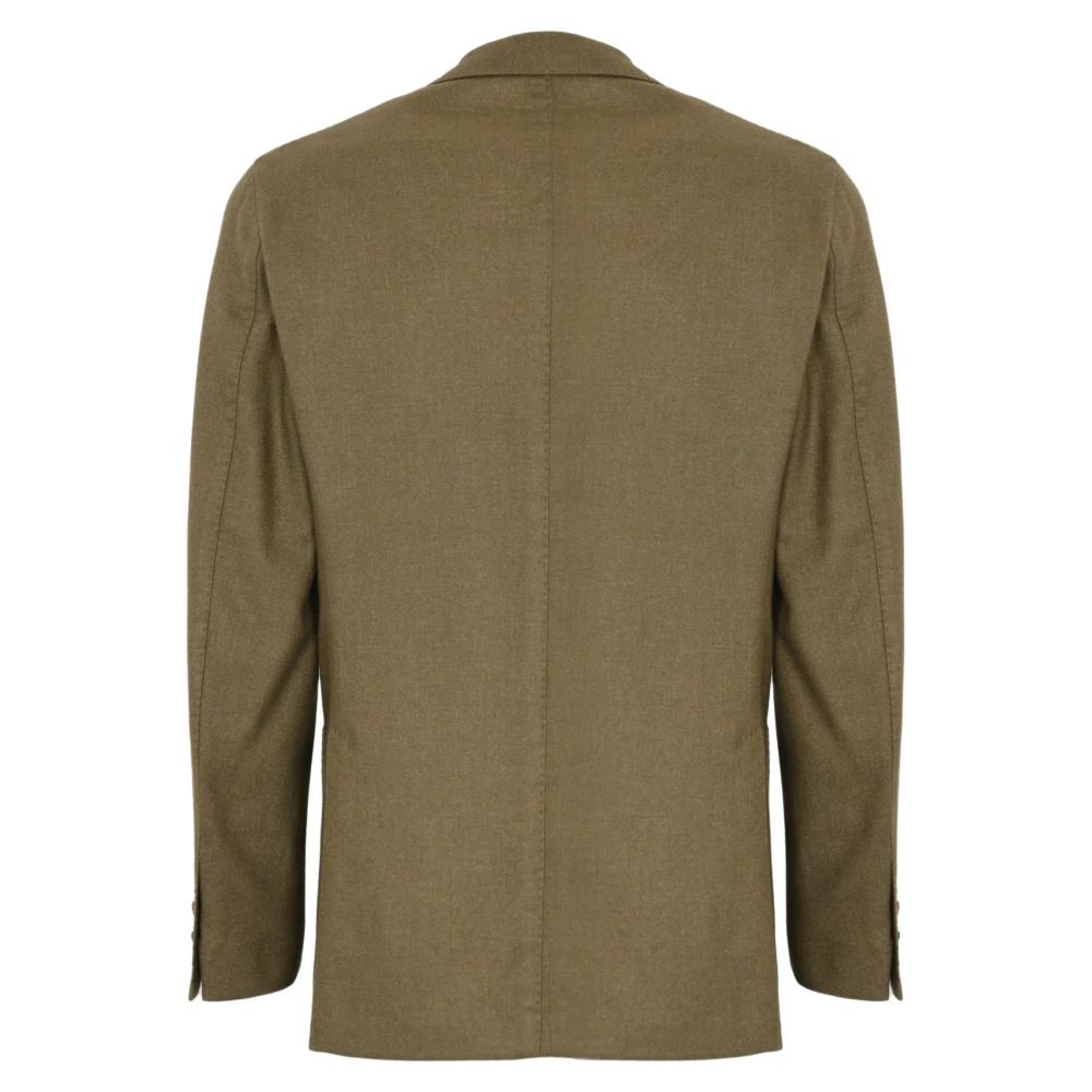 Boglioli Melange Wol Duifgrijs Jas Green Heren