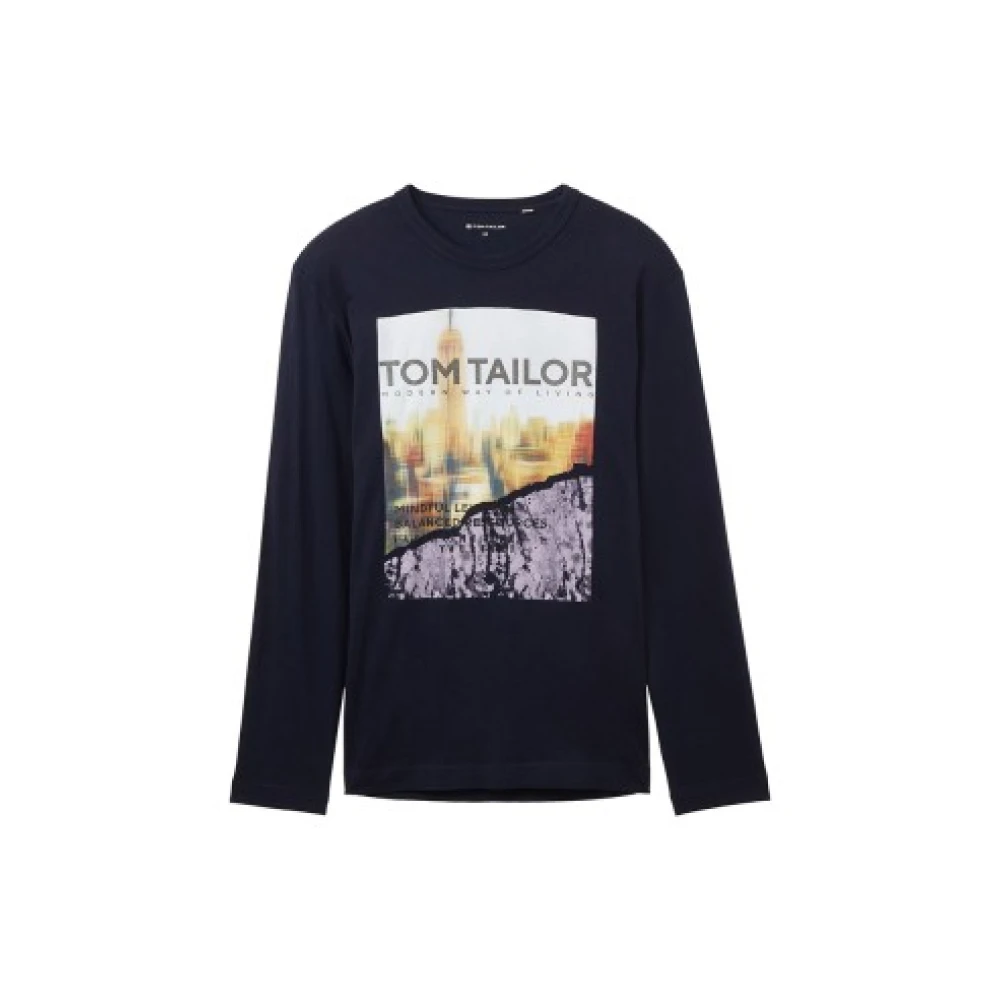 Tom Tailor Stijlvolle T-shirt Blue Heren