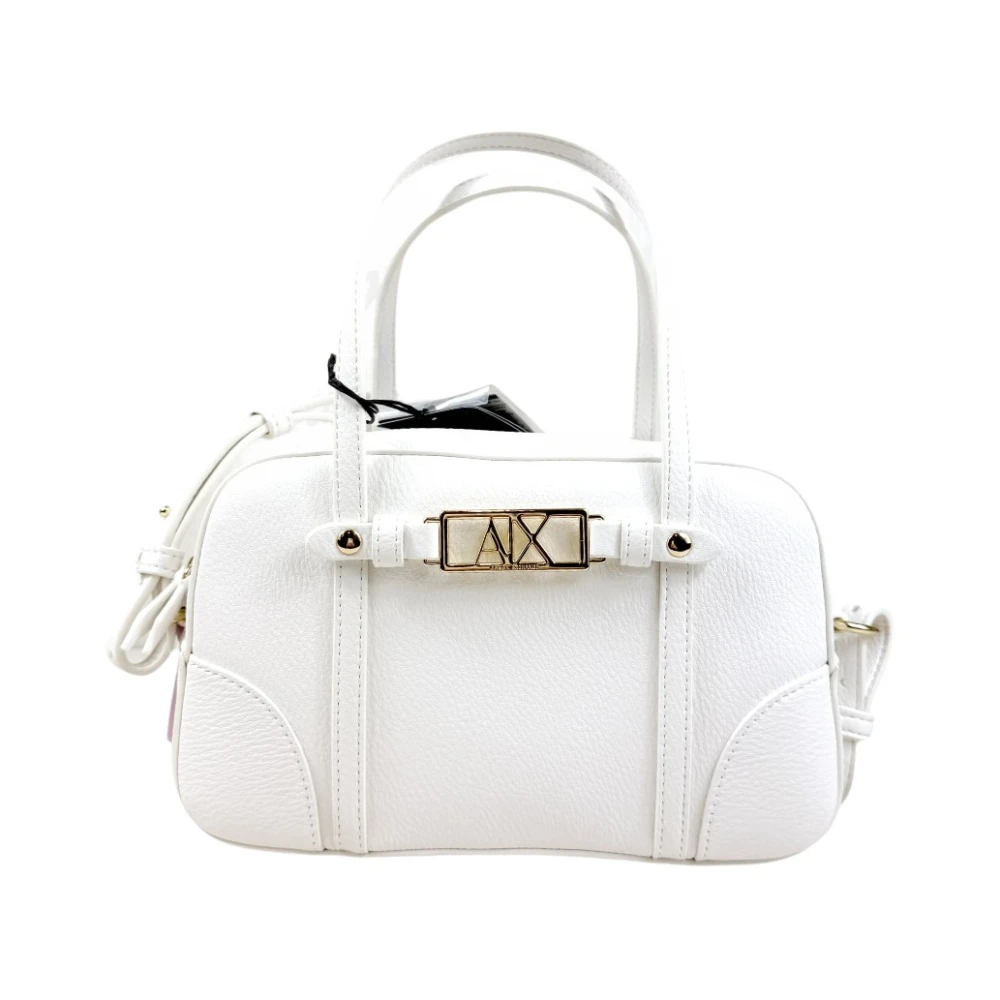 Armani Exchange Women's White Polly Bauletto S - Handbags - One Size - Bags