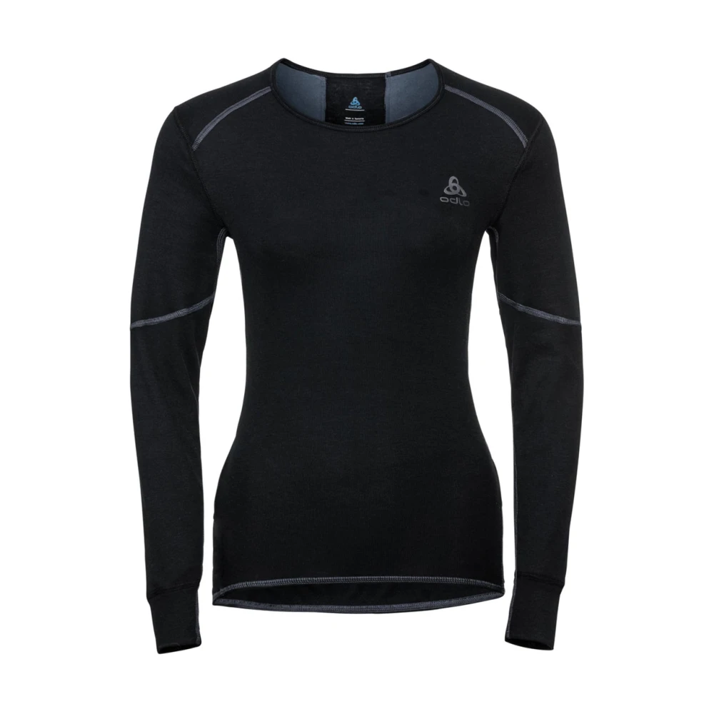 Odlo Långärmad Crew Neck Black, Dam