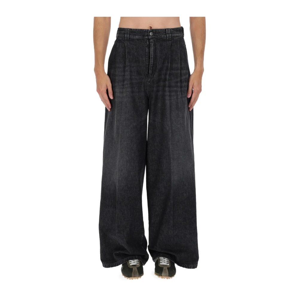 Maison Margiela Svart Vida Jeans Med Vida Ben