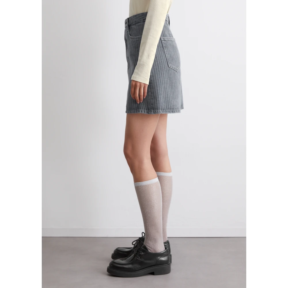 Marc O'Polo Gewone denim minirok Gray Dames