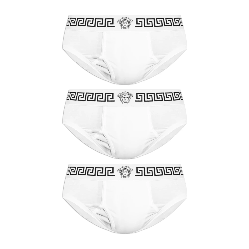 Versace Homme Blanc - Lot De Trois Slips - Sous-Vêtements - Taille: 3XL