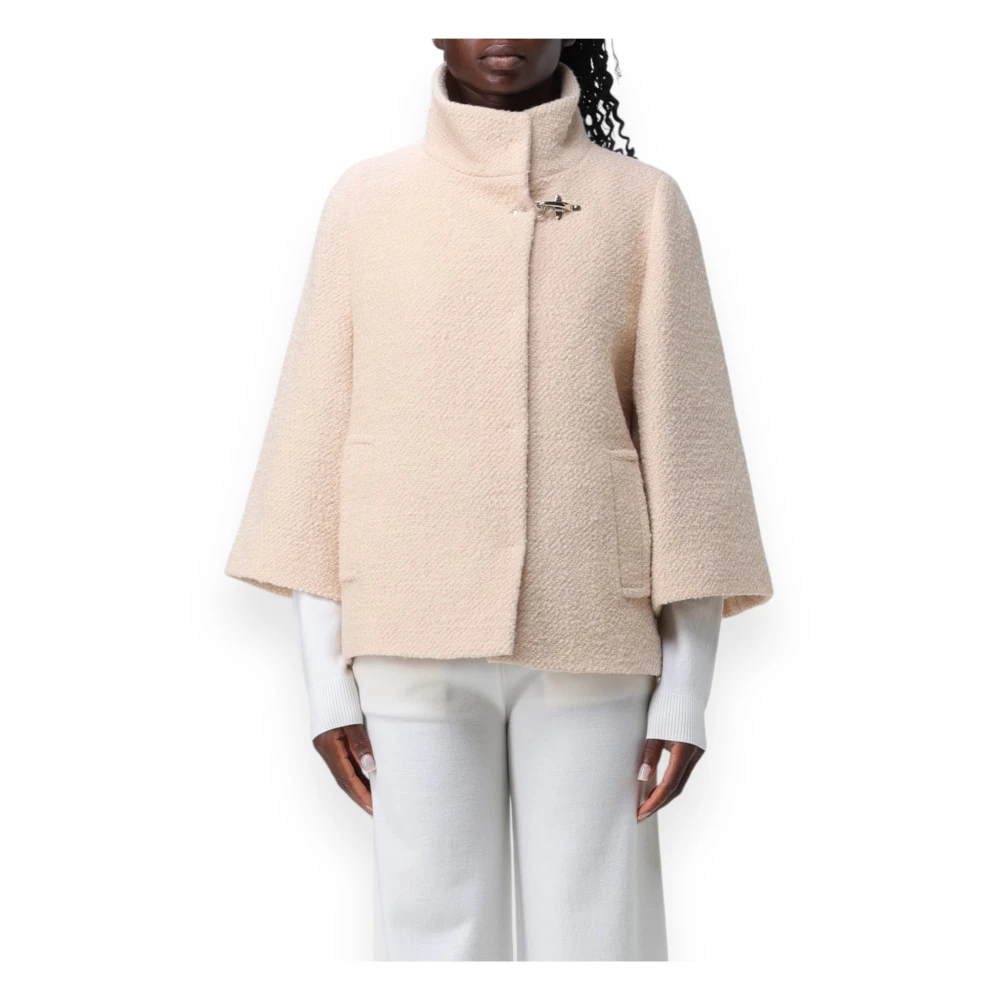 Fay Gewatteerde jas met haakvoering Beige Dames