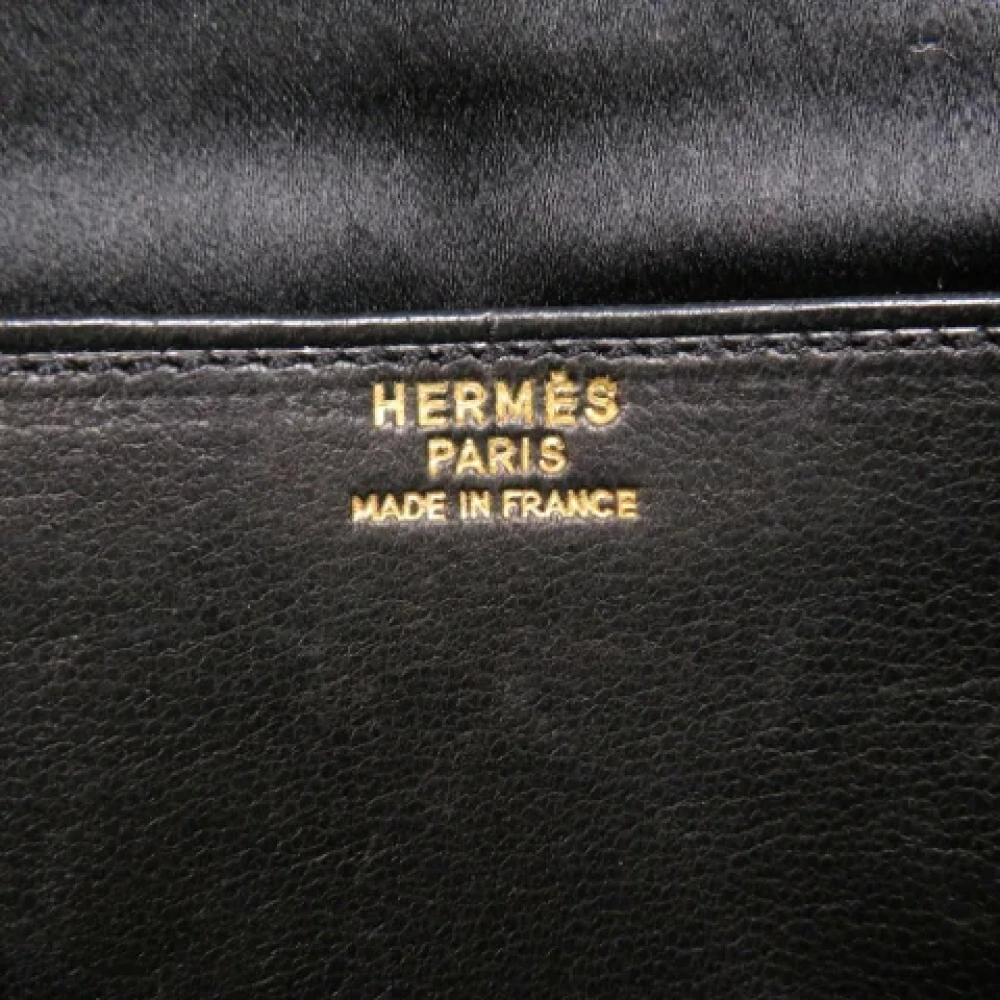 Hermès Vintage Pre-owned Satin clutches Black Dames