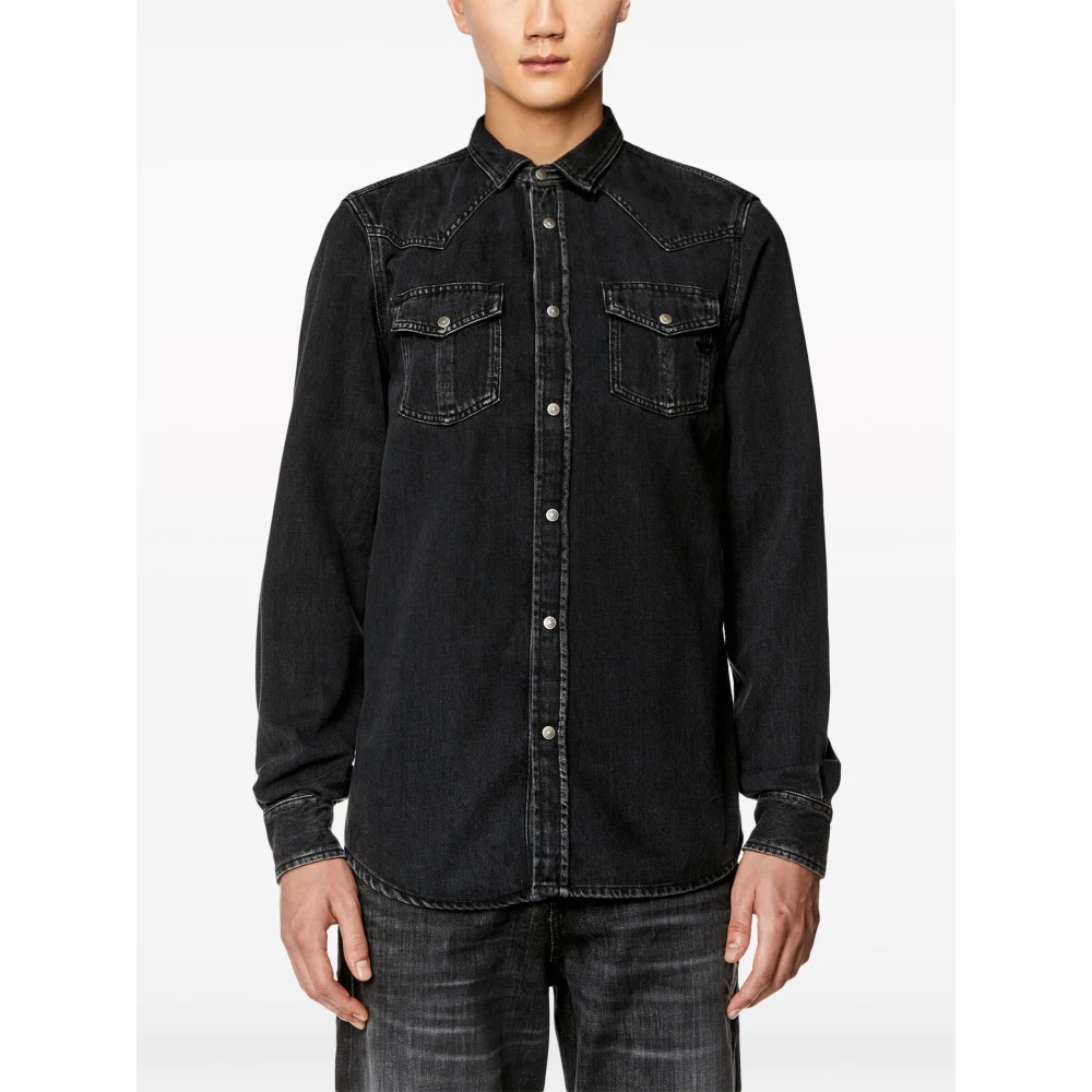 Diesel Zwarte Shirt Collectie Black Heren