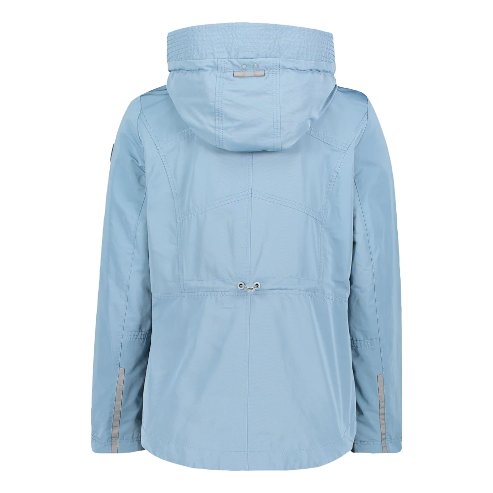 Gil Bret Zomerjas met capuchon en ruitdetails Blue Dames