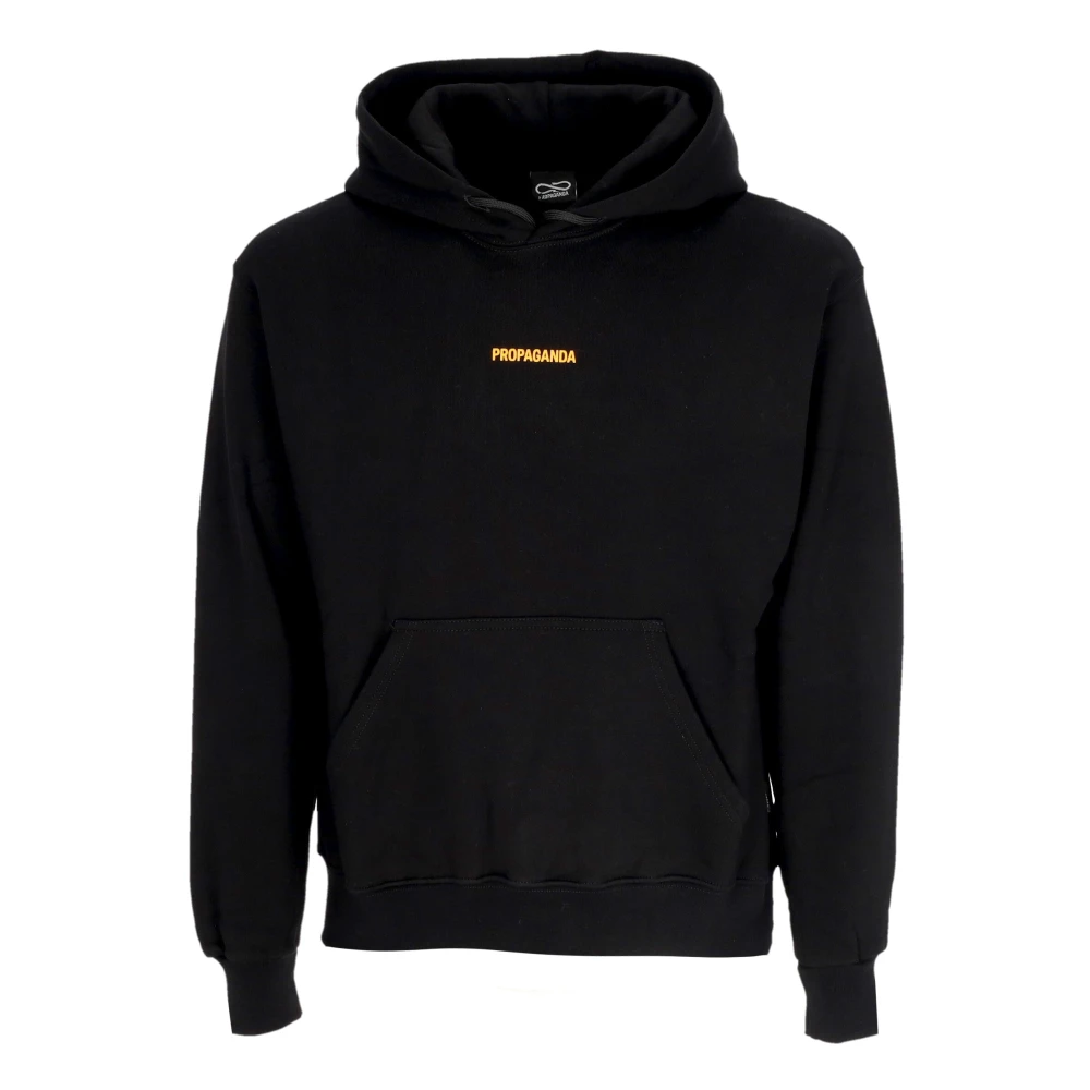 Propaganda Zwarte hoodie met voorzak Black Heren