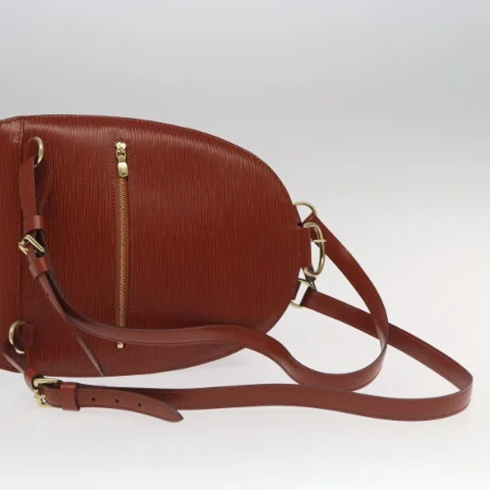 Louis Vuitton Vintage Pre-owned Leather backpacks Brown Dames