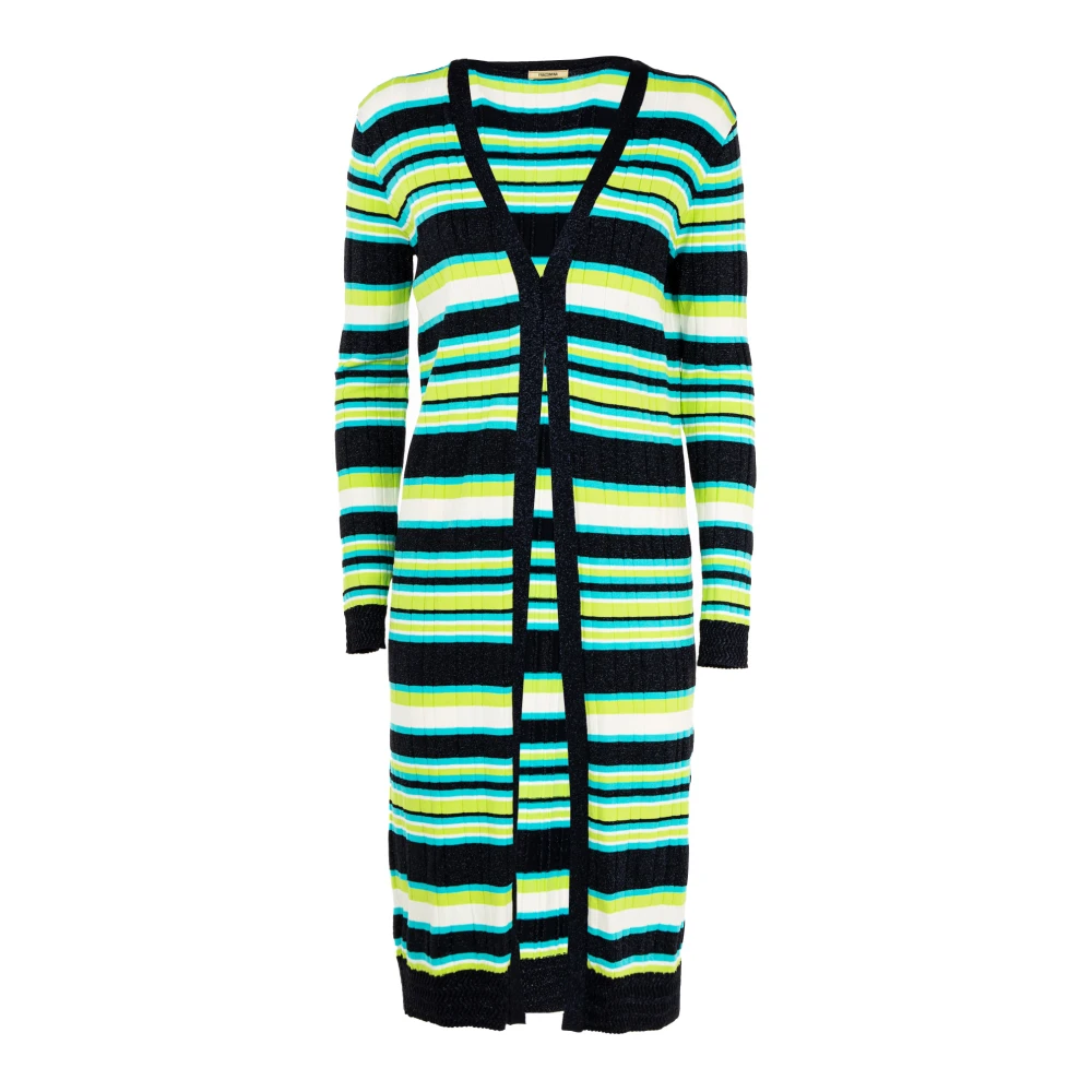 Fracomina Gestreepte Lange Vest Multicolor Dames