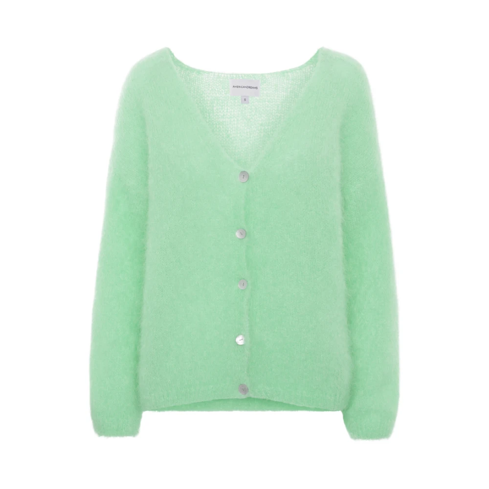 American Dreams Batik-geïnspireerde Cornelia Cardigan in Mintgroen Green Dames