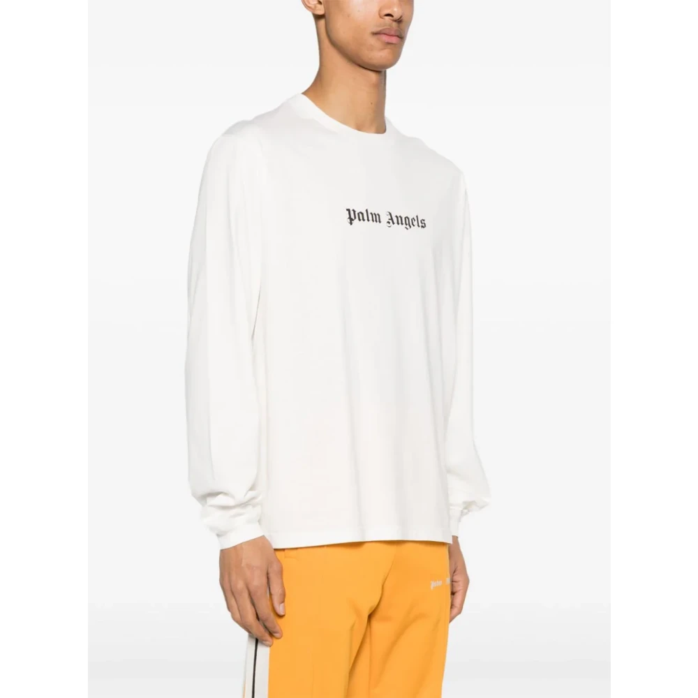Palm Angels Long Sleeve Tops White Heren
