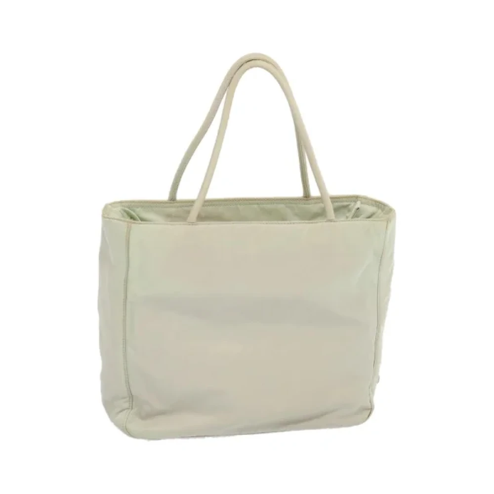 Prada Vintage Pre-owned Nylon handbags White Dames