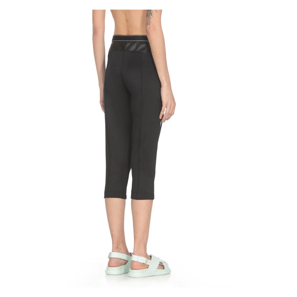 Casablanca Zwarte Leggings met Logodetails Black Dames