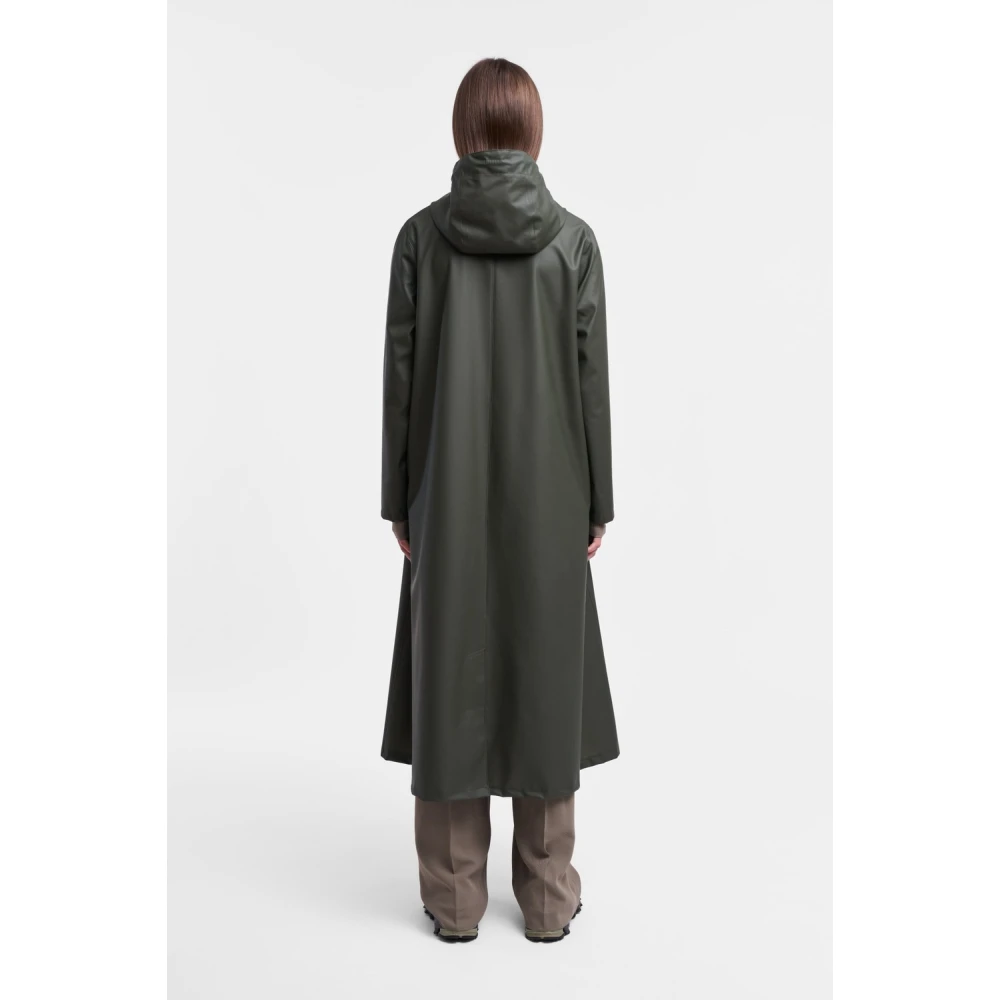 Stutterheim Lichtgewicht Rits Regenjas voor Vrouwen Green Dames