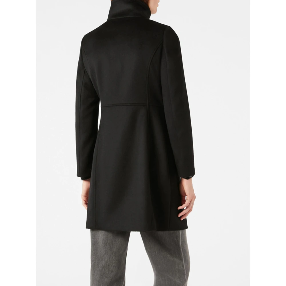 Pennyblack Elegante Zwarte Wollen Jas Liz Black Dames