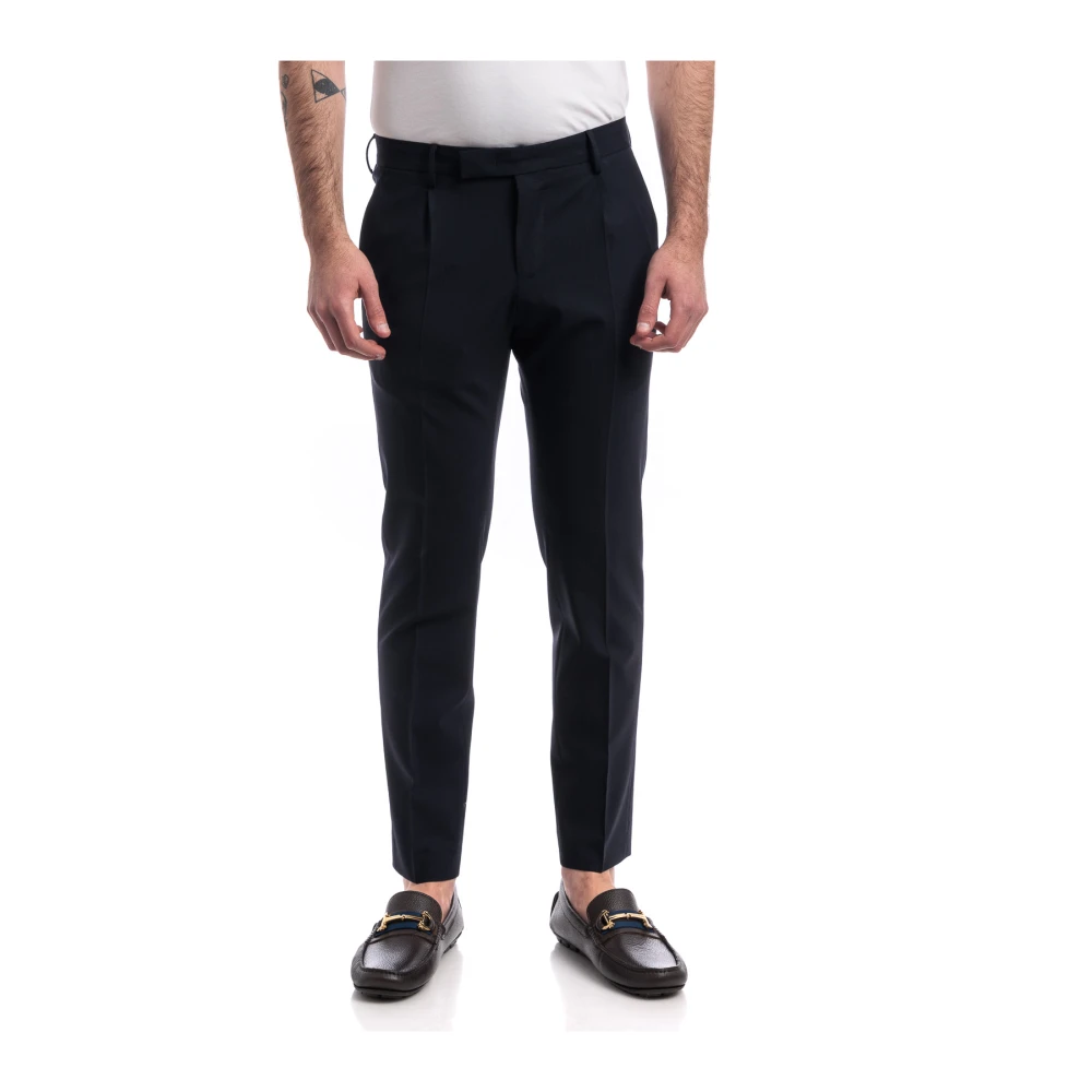 Pt Torino Men's Blue Suit Trousers, Xl, Pantalone Dieci-1P Suit Trousers
