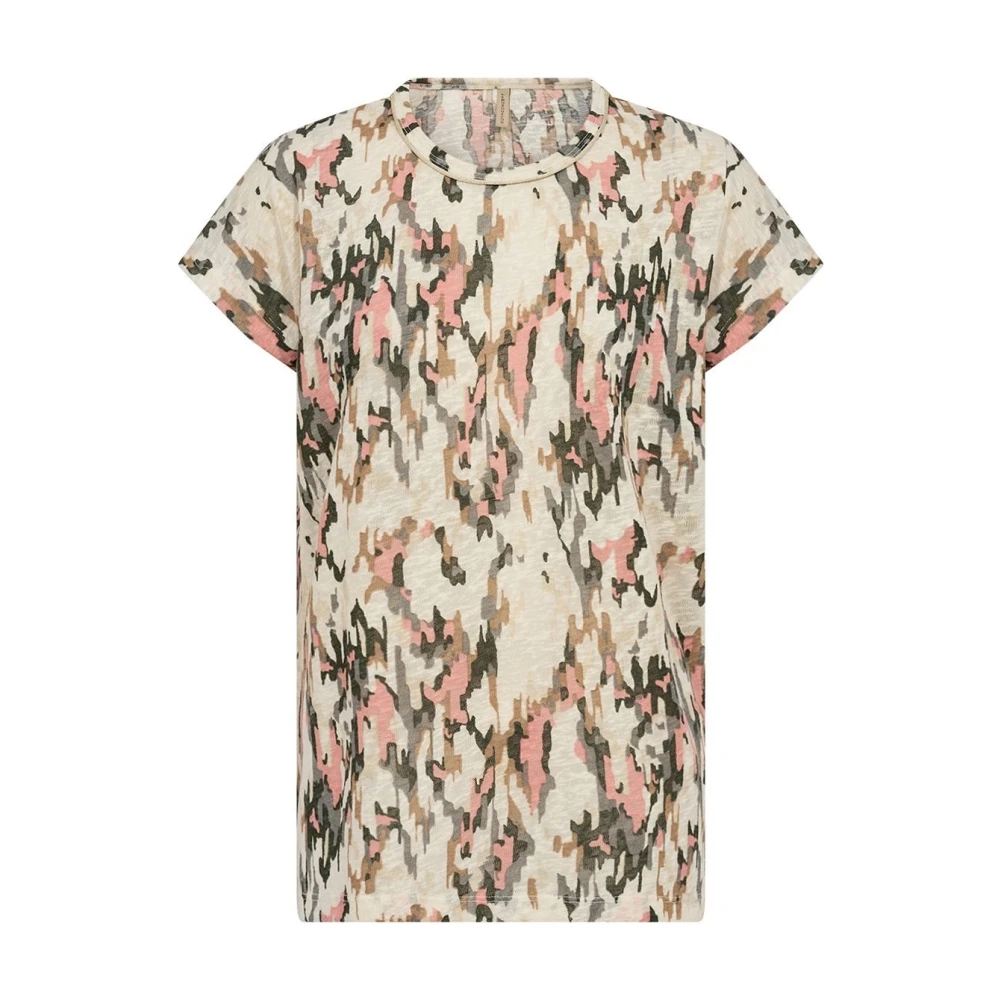 Soyaconcept Abstract Print Shirt in Perzik Multicolor Dames