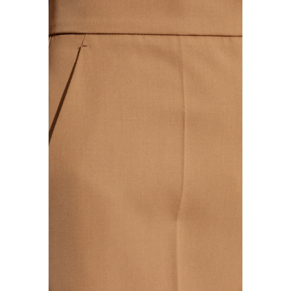 Max Mara Geplooide broek Ninfa Brown Dames
