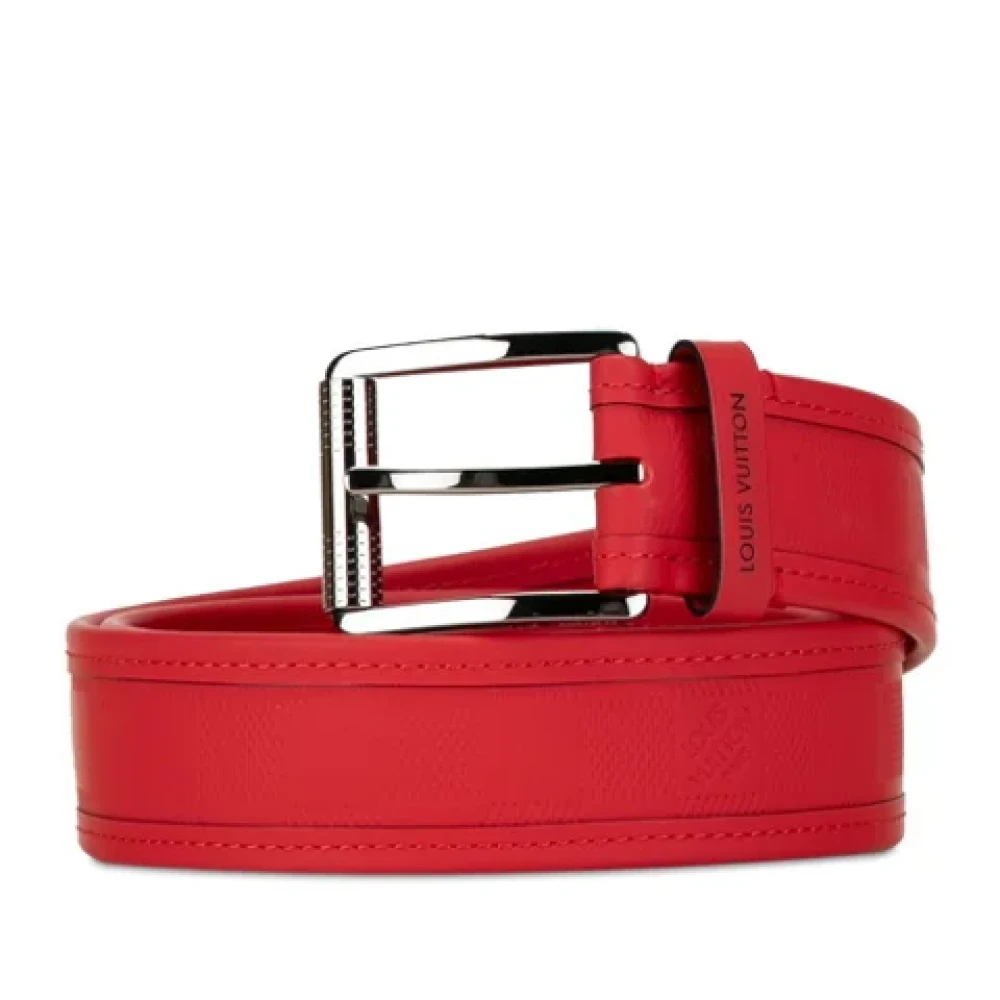 Louis Vuitton Vintage Pre-owned Rubber belts Red Dames