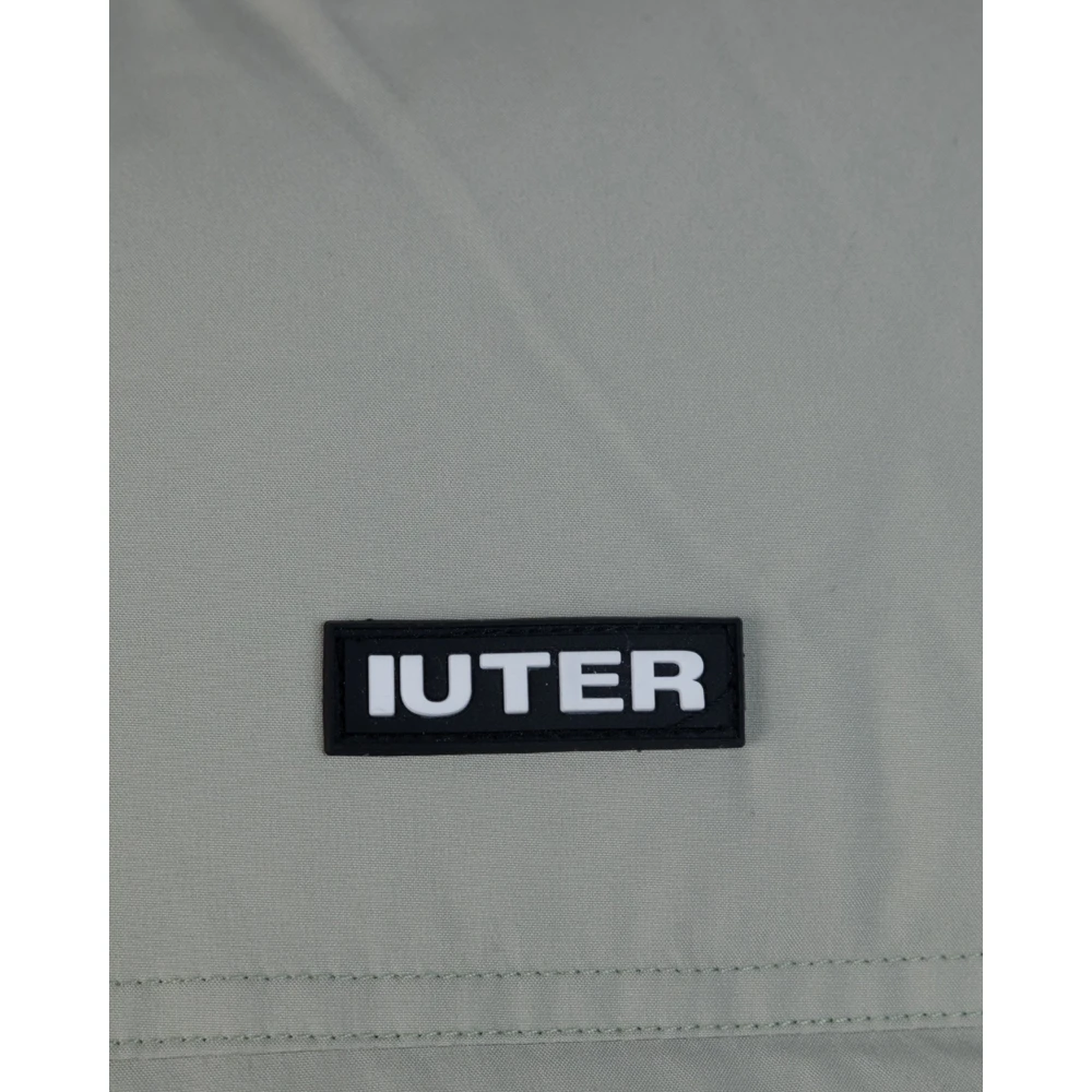 Iuter Waterdichte EcoDown Hooded Jas Beige Heren