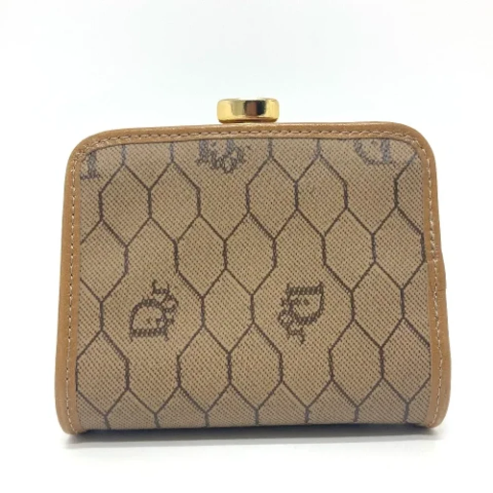 Dior Vintage Pre-owned Leather wallets Brown Dames