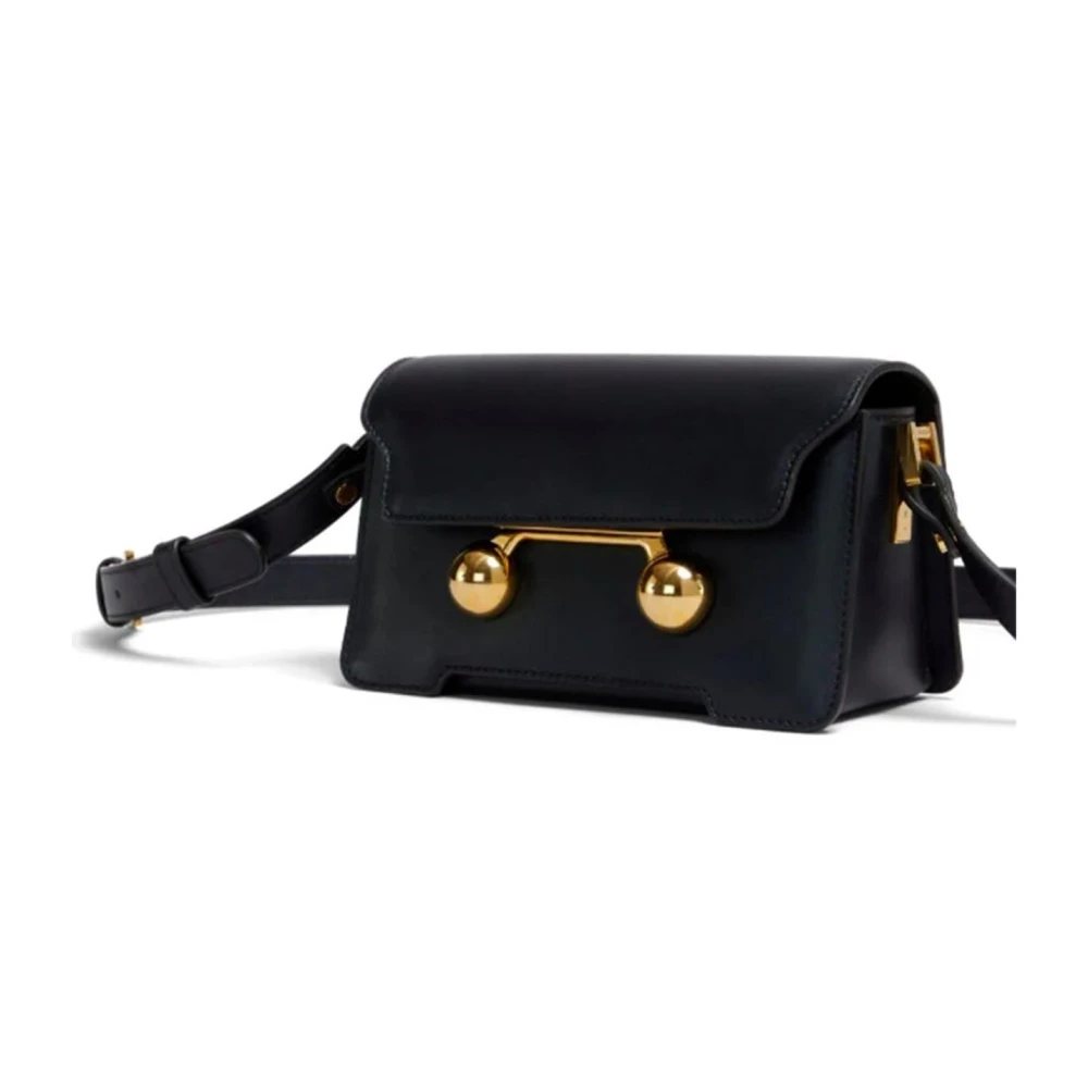 Marni Trunkaroo Mini Tas met Logodetail Black Dames