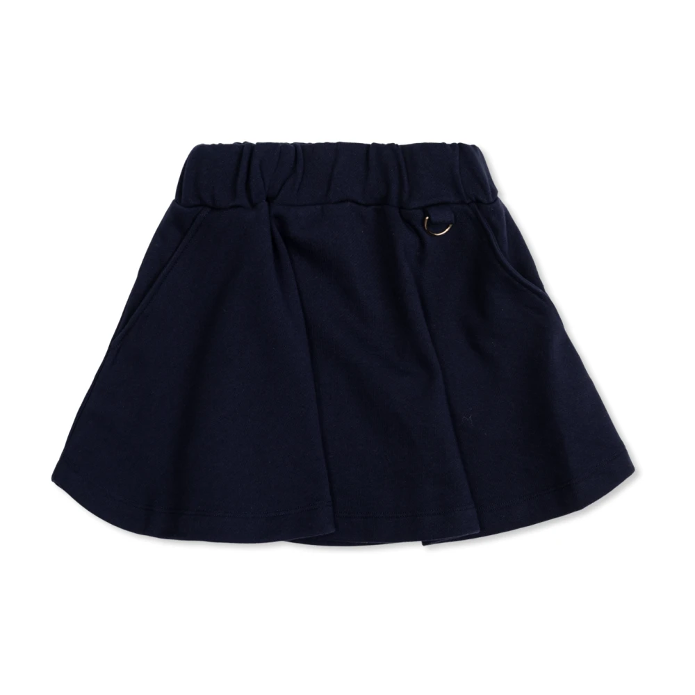 Fendi Girls Blue Skirt With Pockets - Kids Skirts - 10 Y - Kids