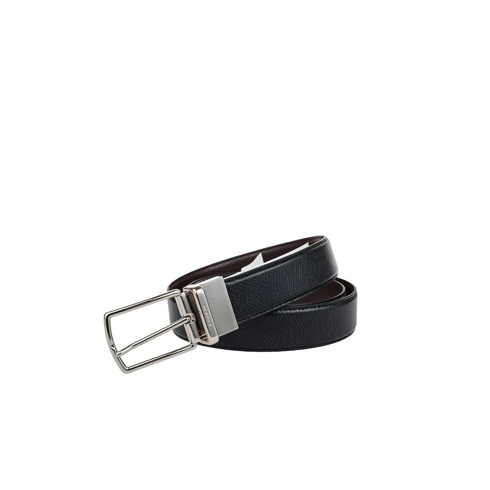Coach Black Belts, Male, One Size, Modern Harness Cut-To-Size Reversible Belt