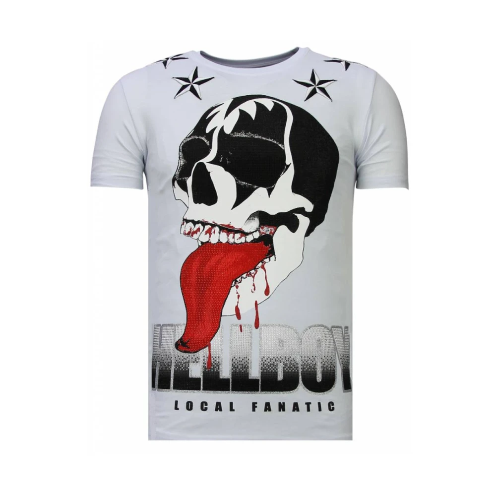 Hellboy Rhinestone - Herre T-shirt - 13-6226W