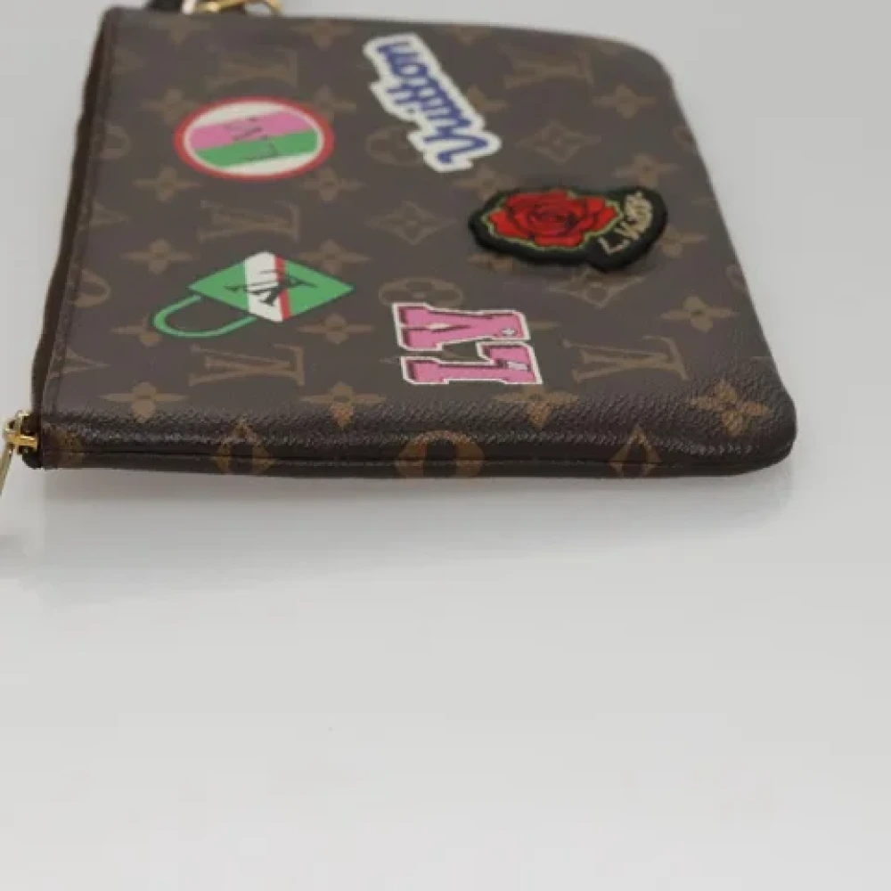 Louis Vuitton Vintage Pre-owned Canvas pouches Brown Dames