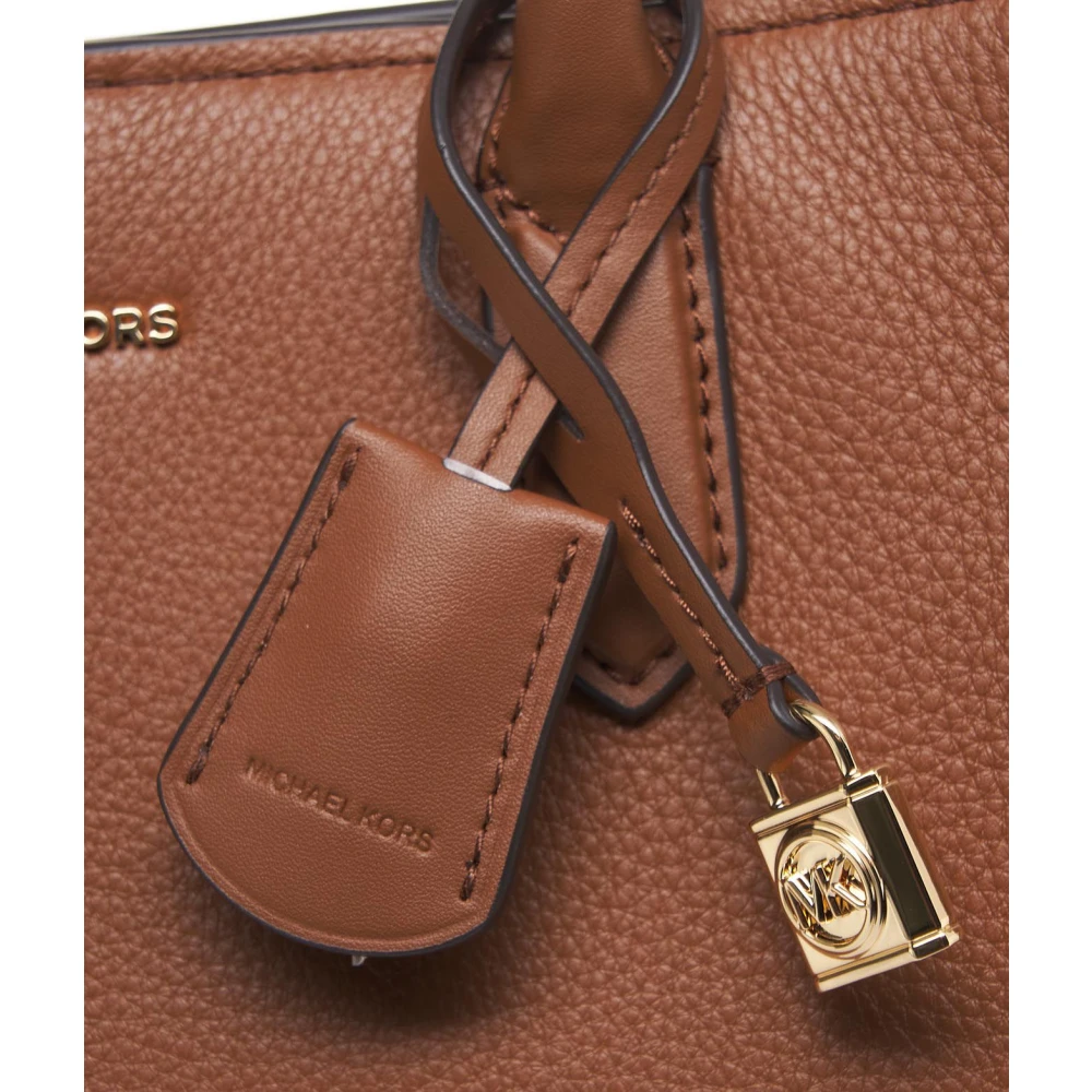 Michael Kors Bruine Handtas met Enkele Handgreep Brown Dames