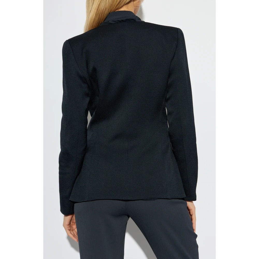 Emporio Armani Blazer met dubbele split aan de achterkant Blue Dames