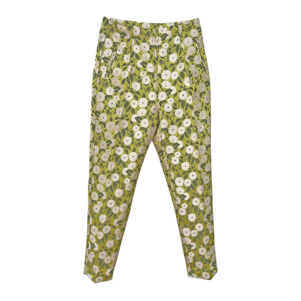Alessia Santi Trousers Green Dames