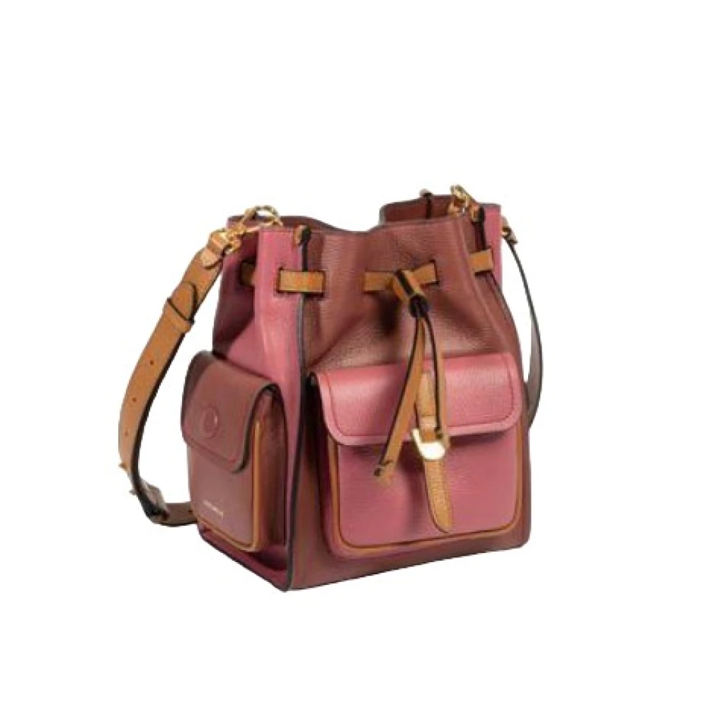 Coccinelle Multicolor rugzak met trekkoordsluiting Pink Dames