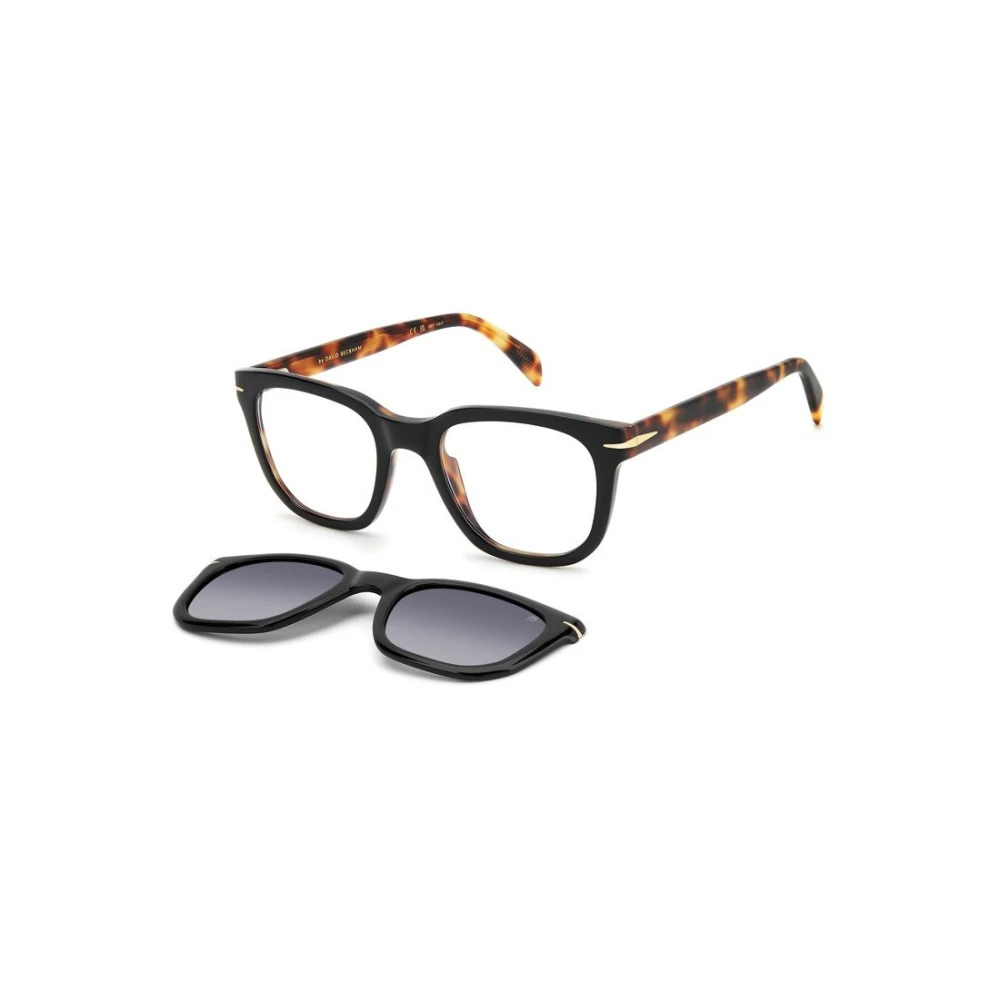 Eyewear by David Beckham Zwart Havana Groen Getint Gepolariseerde Zonnebril Brown Unisex
